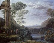 Claude Lorrain Ascanius Shooting the Stag of Sylvia oil painting reproduction